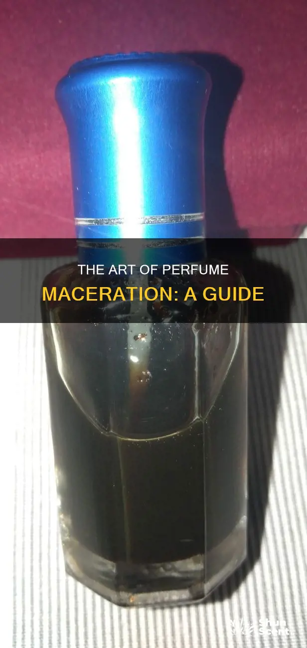 how to let perfume macerate