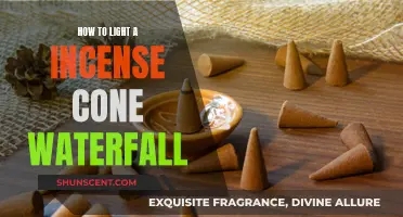 Lighting an Incense Cone Waterfall: A Step-by-Step Guide