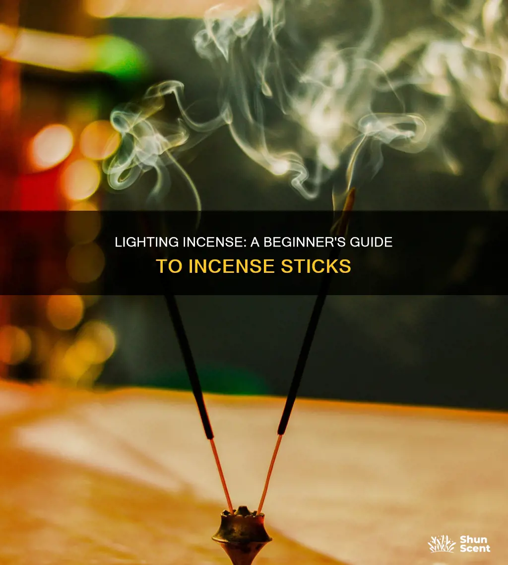 how to light a incense stick