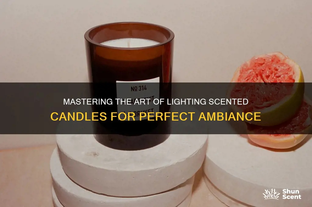 how to light a scented candle