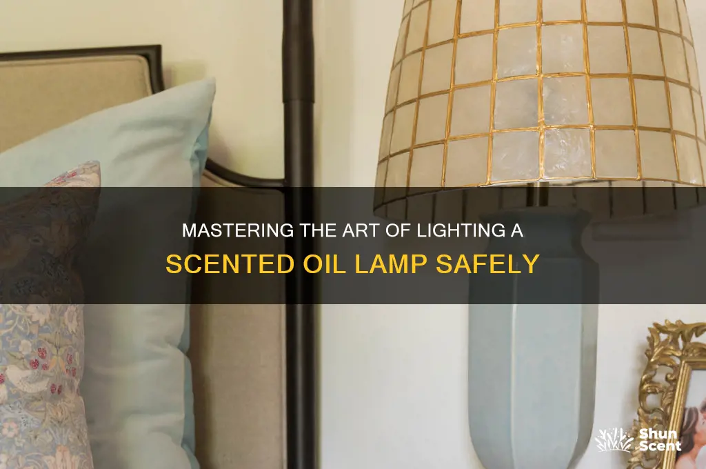 how to light a scented oil lamp
