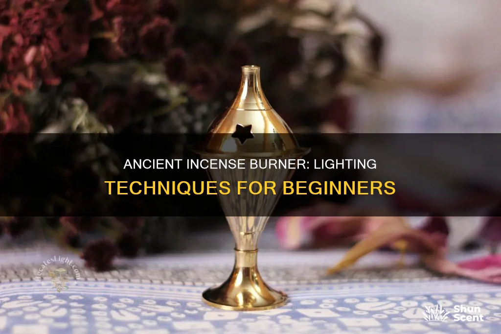 how to light an ancient incense burner