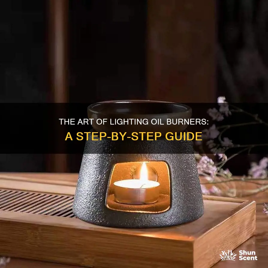 how to light an oil fragrance burner