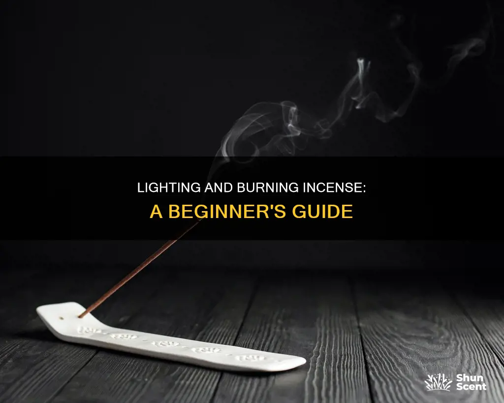 how to light asnd burn incense