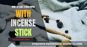 Ignite Flash Paper: Using Incense Sticks for a Quick Burn