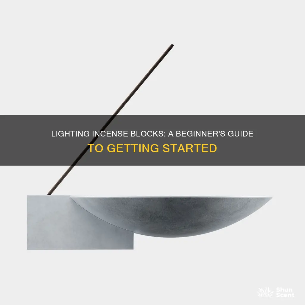 how to light incense block
