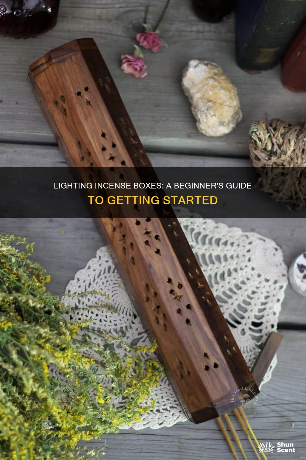 how to light incense box
