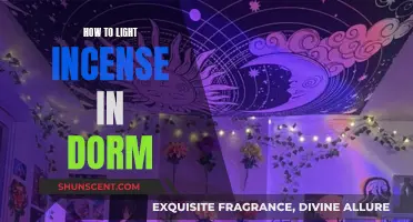 Lighting Incense in a Dorm Room: A Quick Guide