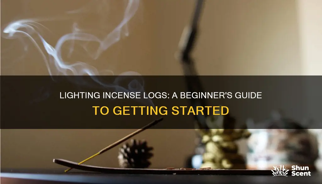 how to light incense logs