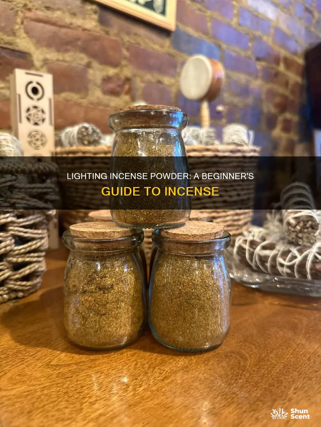 how to light incense powder