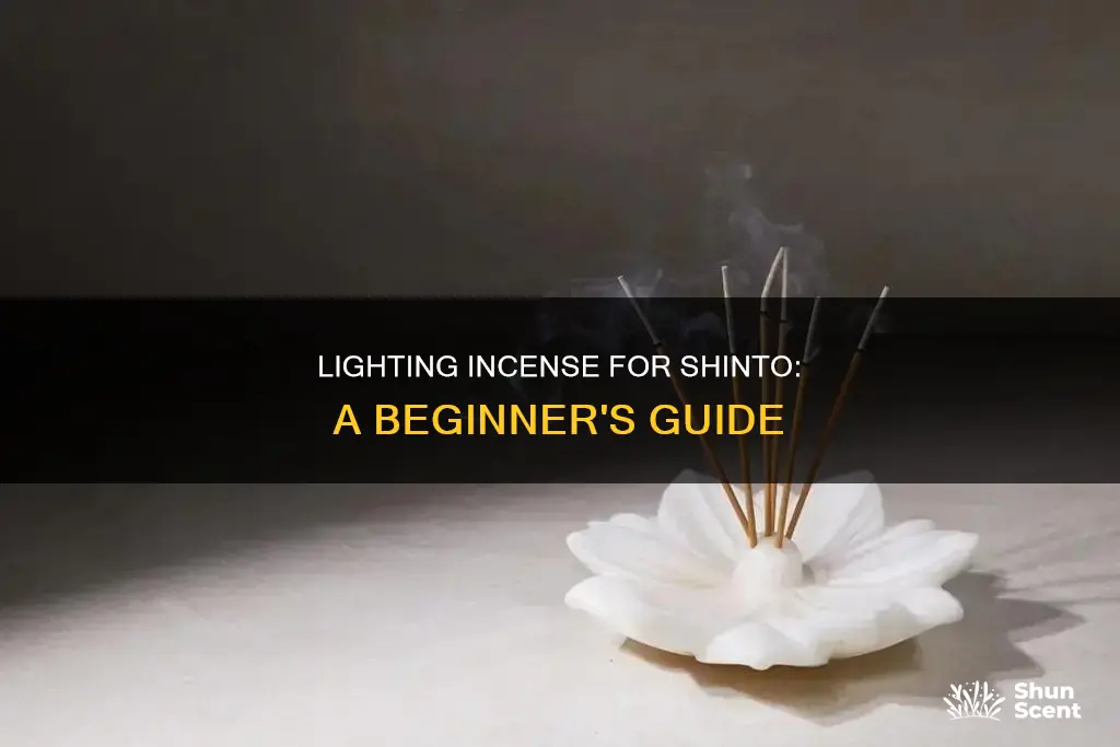 how to light incense shinto