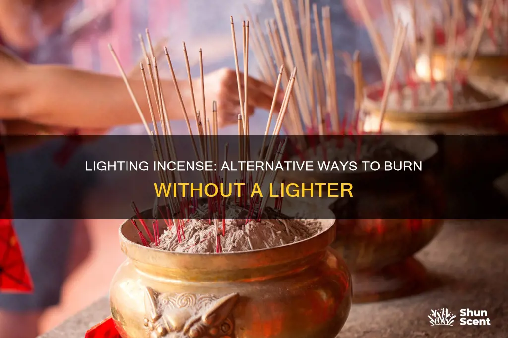how to light incense without a lighter