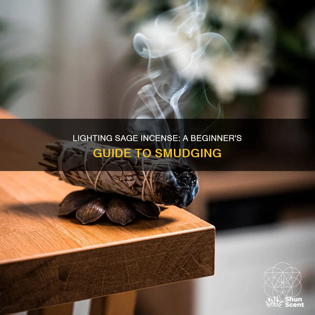 how to light sage incense