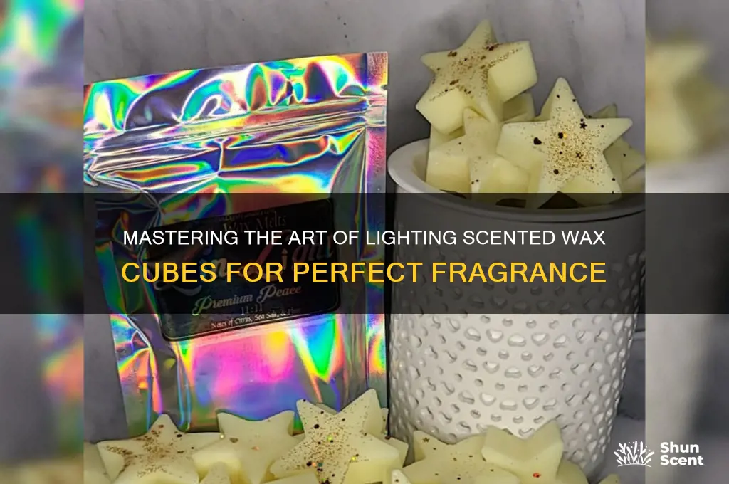 how to light scented wax cubes