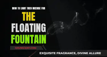Lighting Incense for a Floating Fountain: A Beginner's Guide