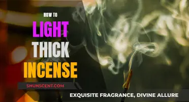 Lighting Thick Incense: A Step-by-Step Guide