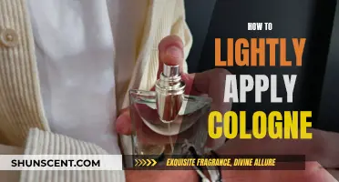 The Art of Applying Cologne: A Light Touch