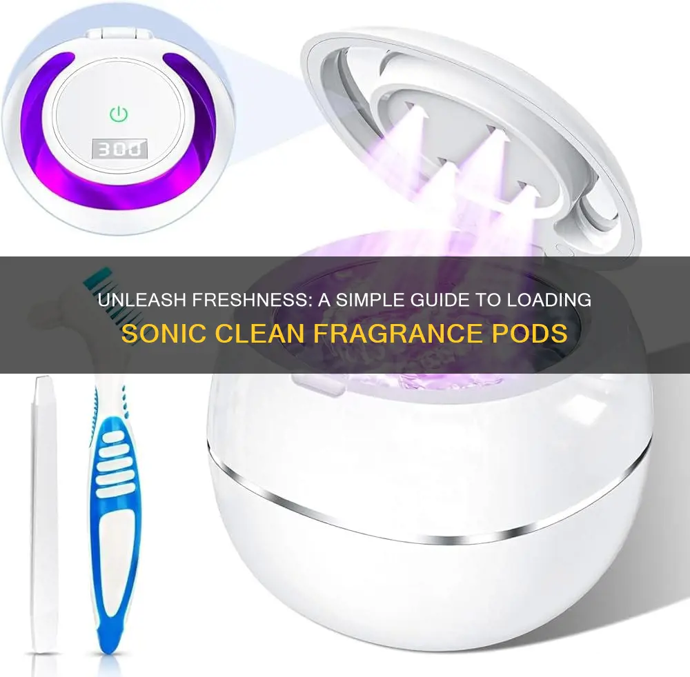 how to load sonic clean fragrance pod