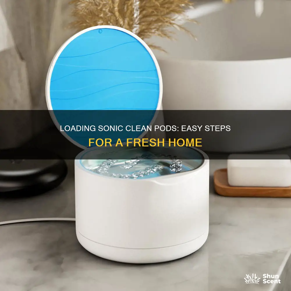 how to load sonic clean fragrance pod