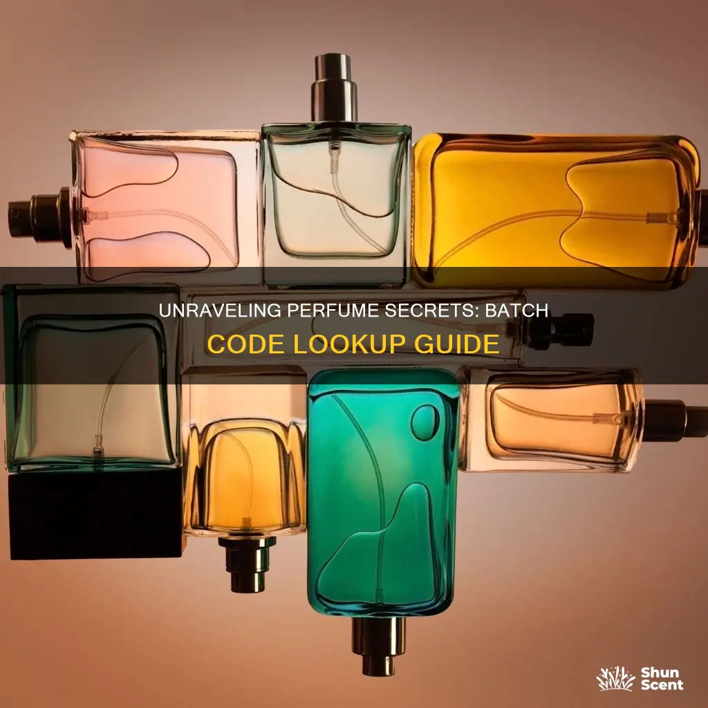 how to look up perfume batch code
