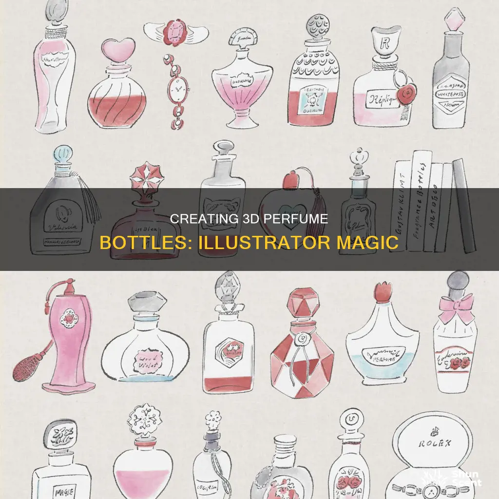 how to make a 3d perfume bottle in illustrator