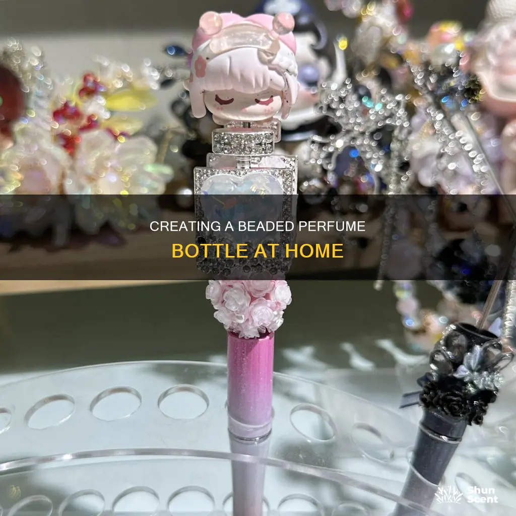 how to make a beaded perfume bottle