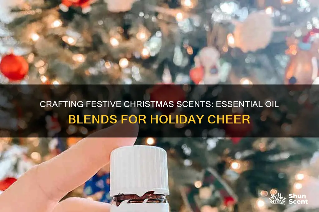how to make a christmas scent with essential oils
