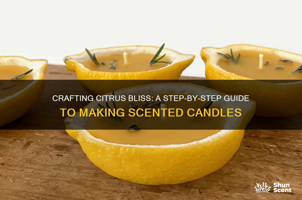 how to make a citrus scented candle