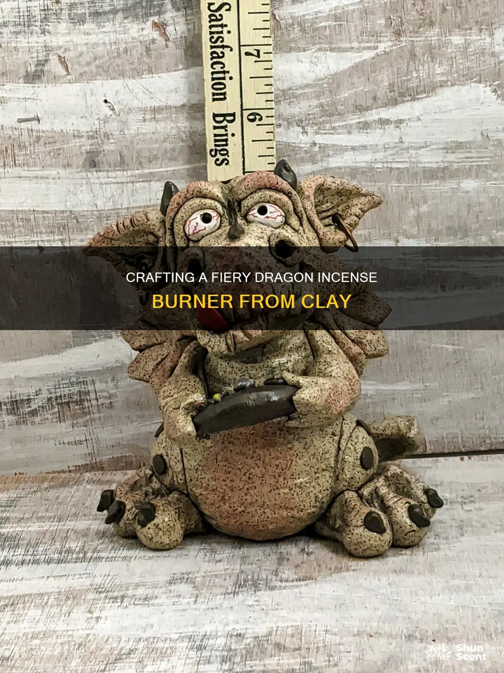 how to make a clay dragon incense burner