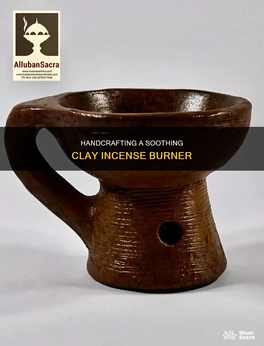 how to make a clay incense burner