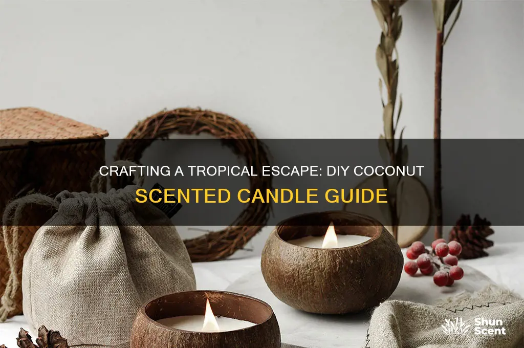 how to make a coconut scented candle