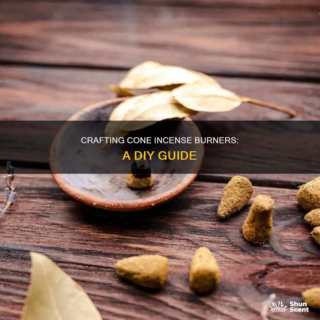 how to make a cone incense burner