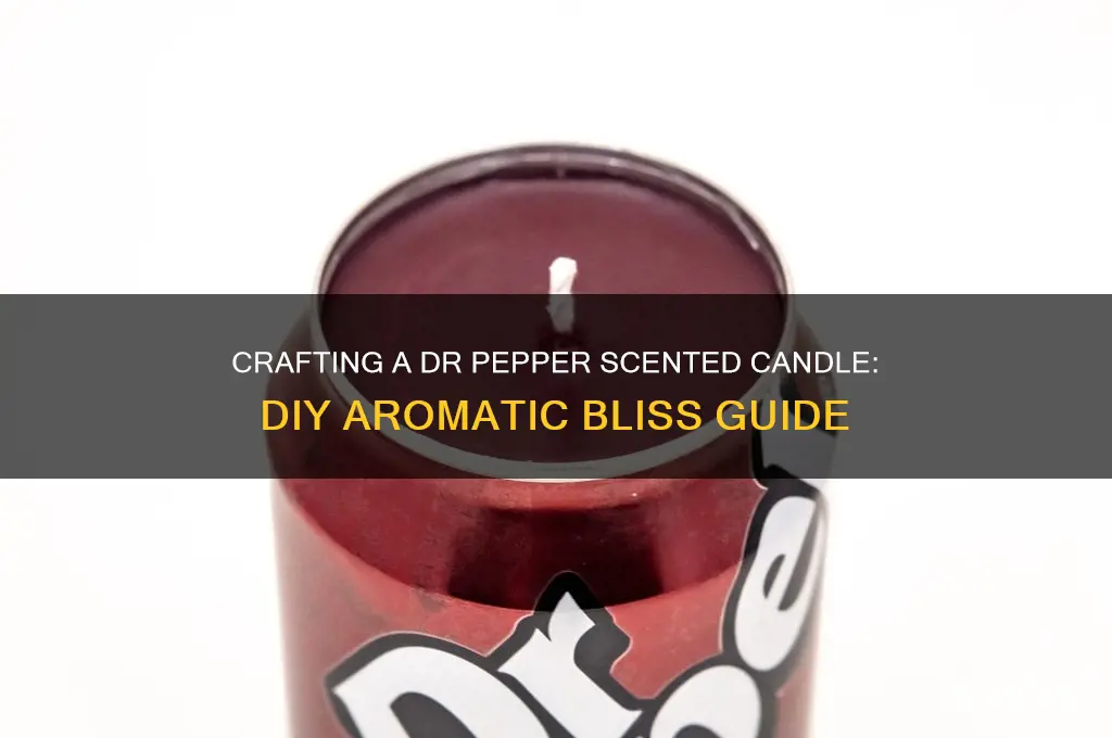 how to make a dr pepper scented candle