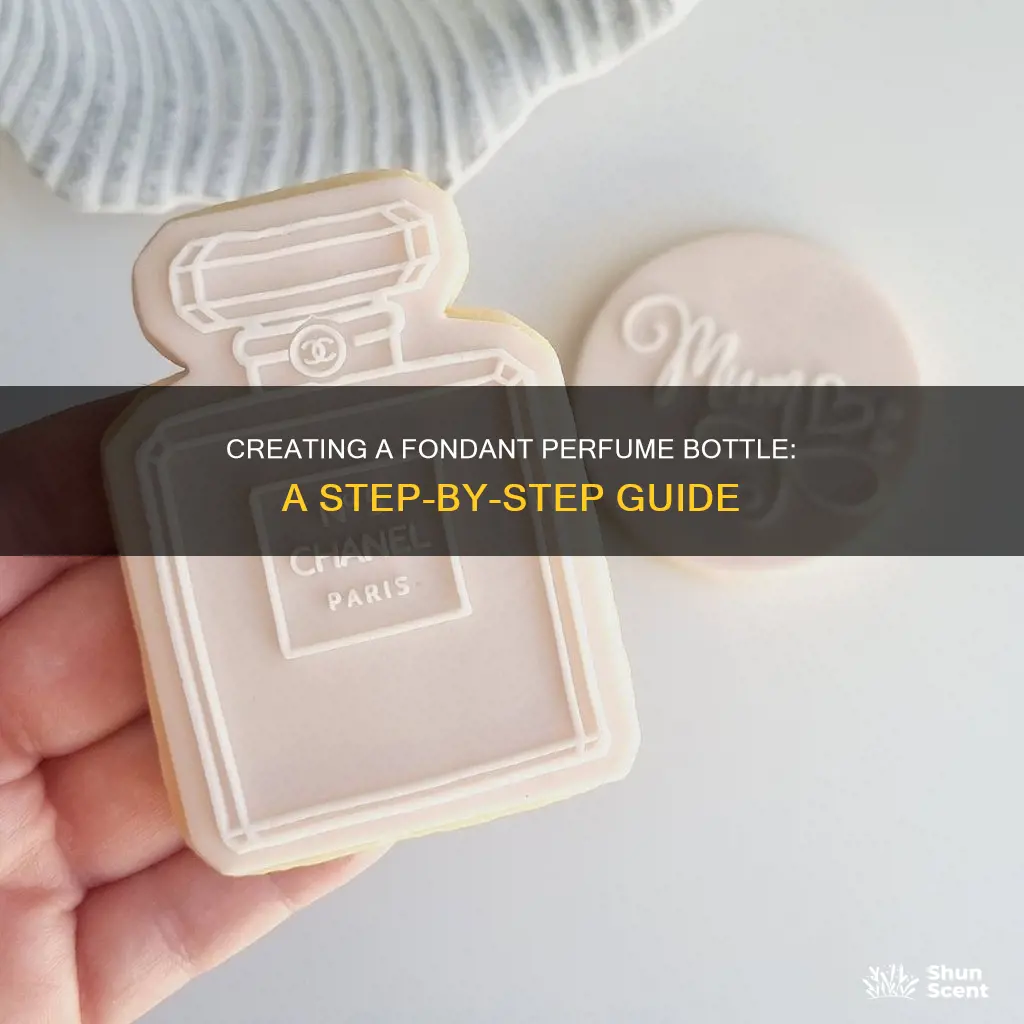 how to make a fondant perfume bottle