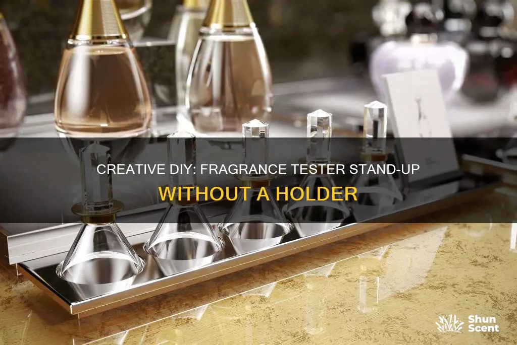 how to make a fragrance tester stand-up without it holder