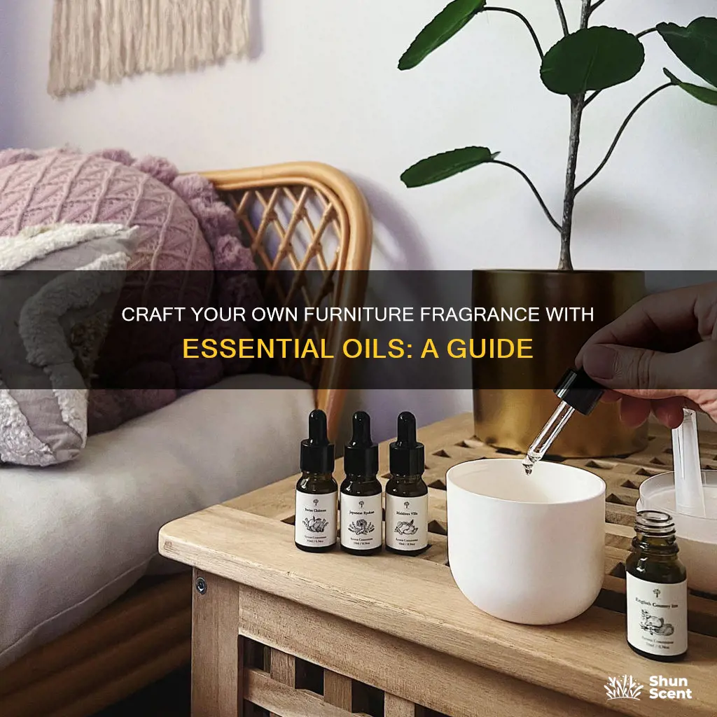 how to make a furniture fragrance with essential oils