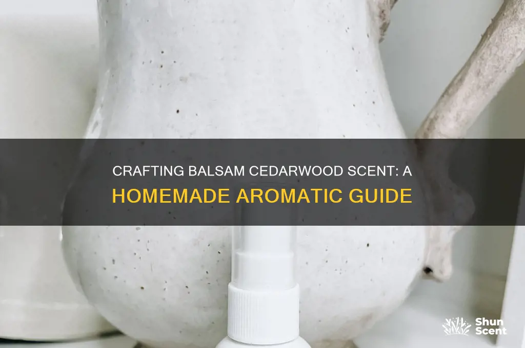 how to make a homemade balsam cedarwood scent