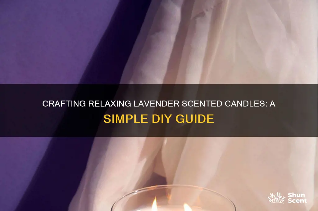 how to make a lavender scented candle