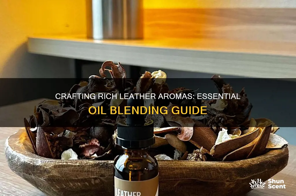how to make a leather scent with essential oils