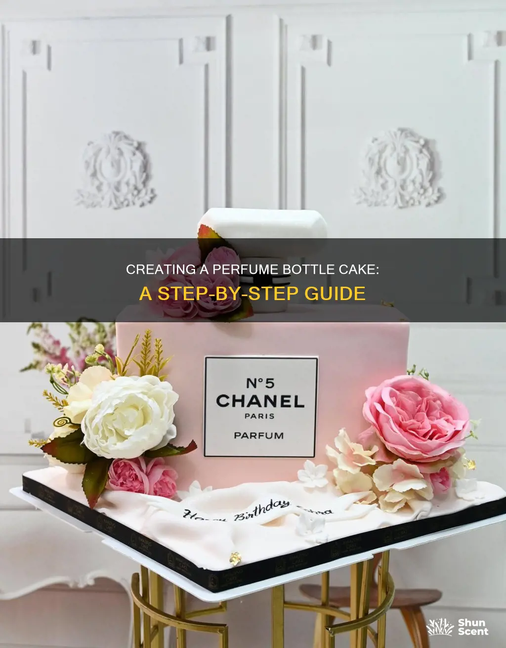 how to make a perfume bottle cake