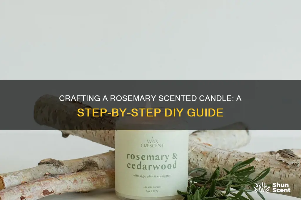 how to make a rosemary scented candle