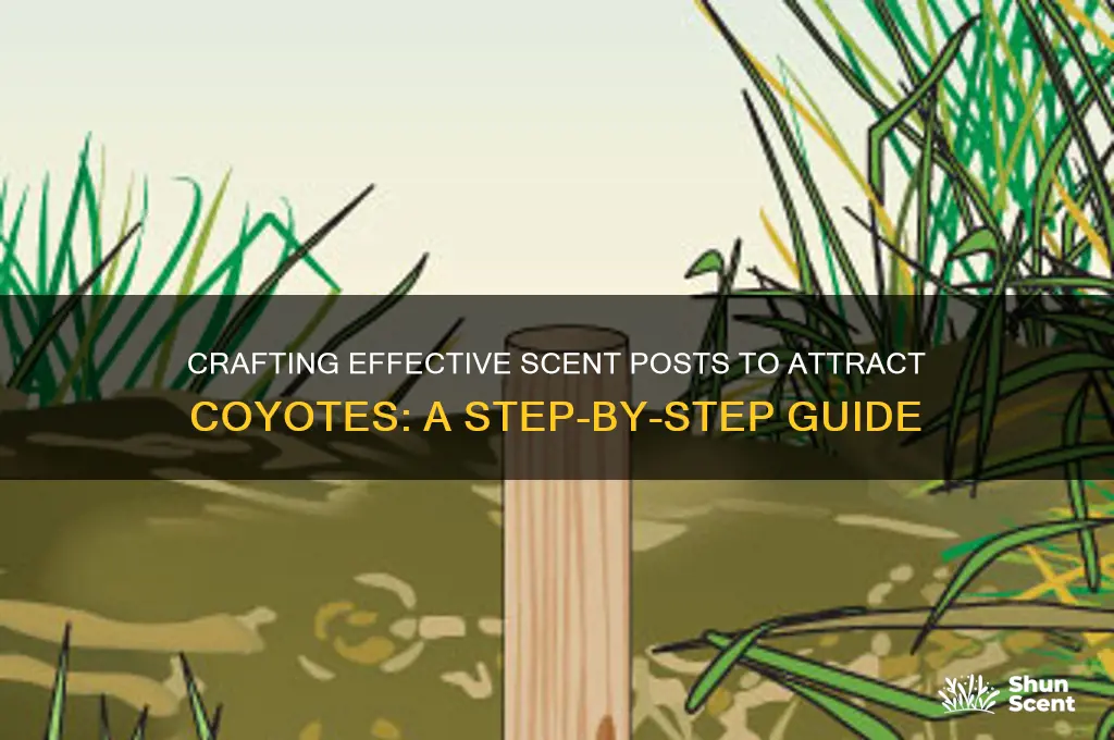 how to make a scent post set for coyote