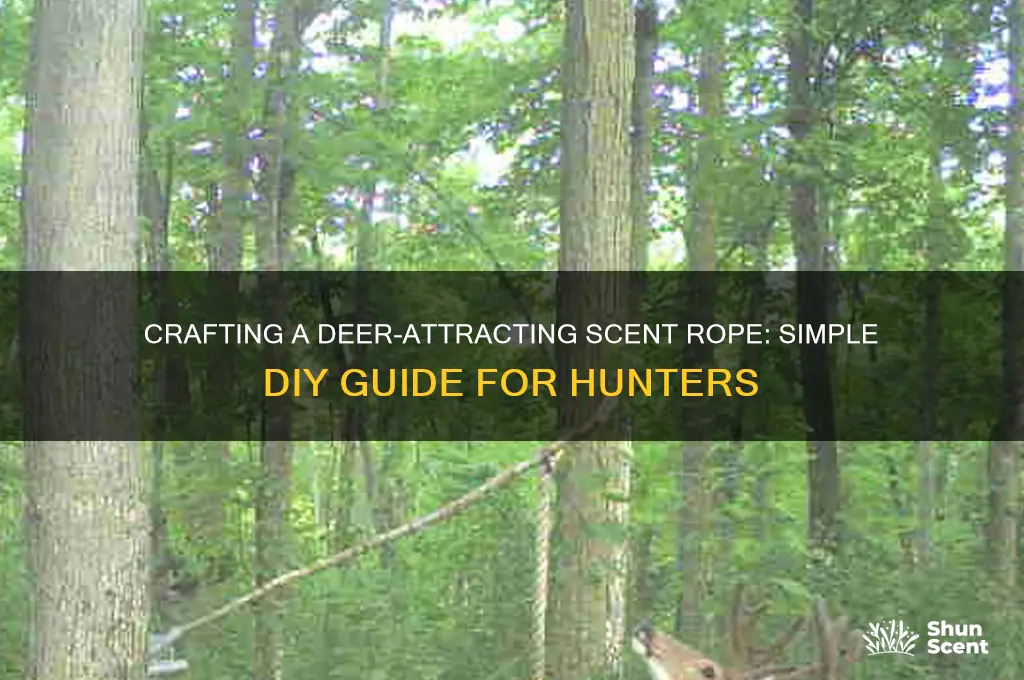 how to make a scent rope for deer