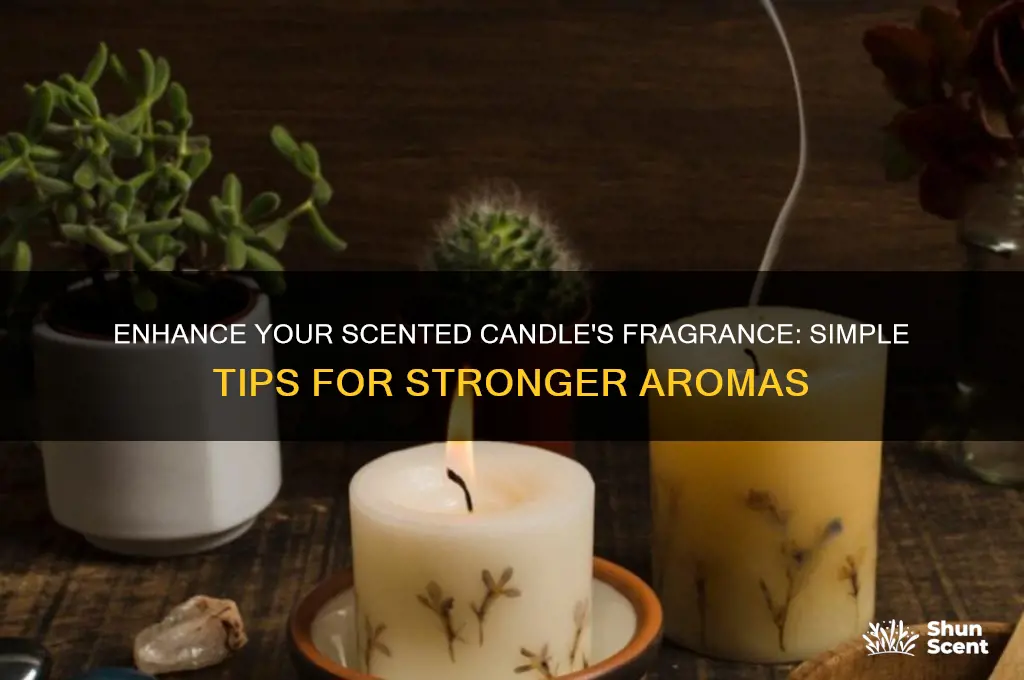 how to make a scented candle smell stronger