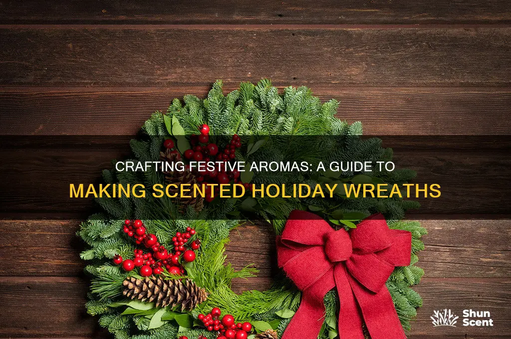 how to make a scented holiday wreath