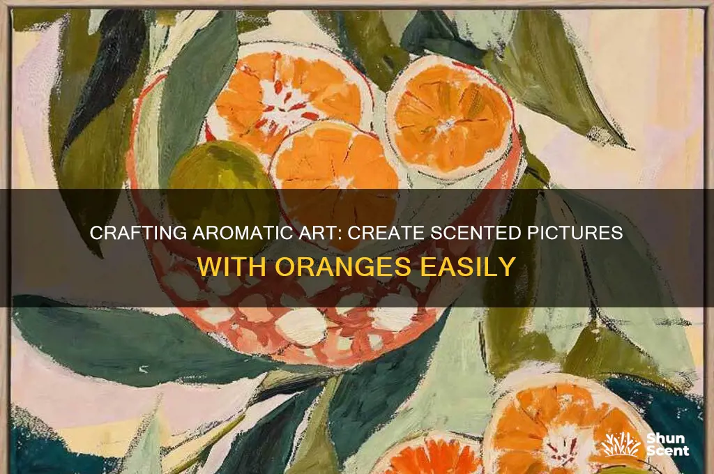 how to make a scented picture using oranges