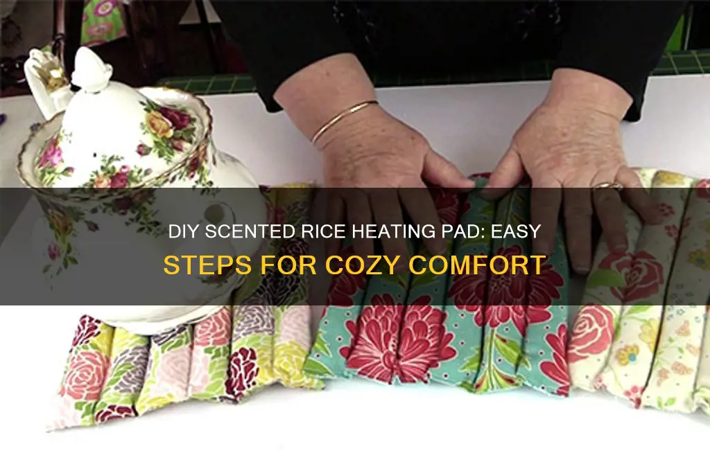 how to make a scented rice heating pad