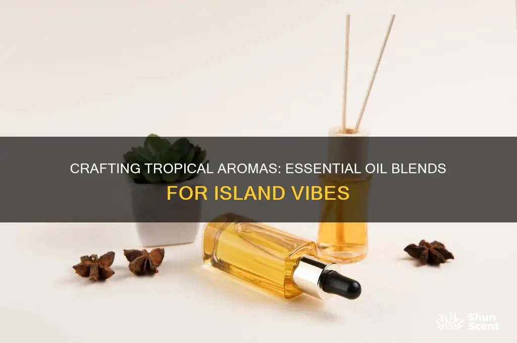 how to make a tropical scents using essential oils