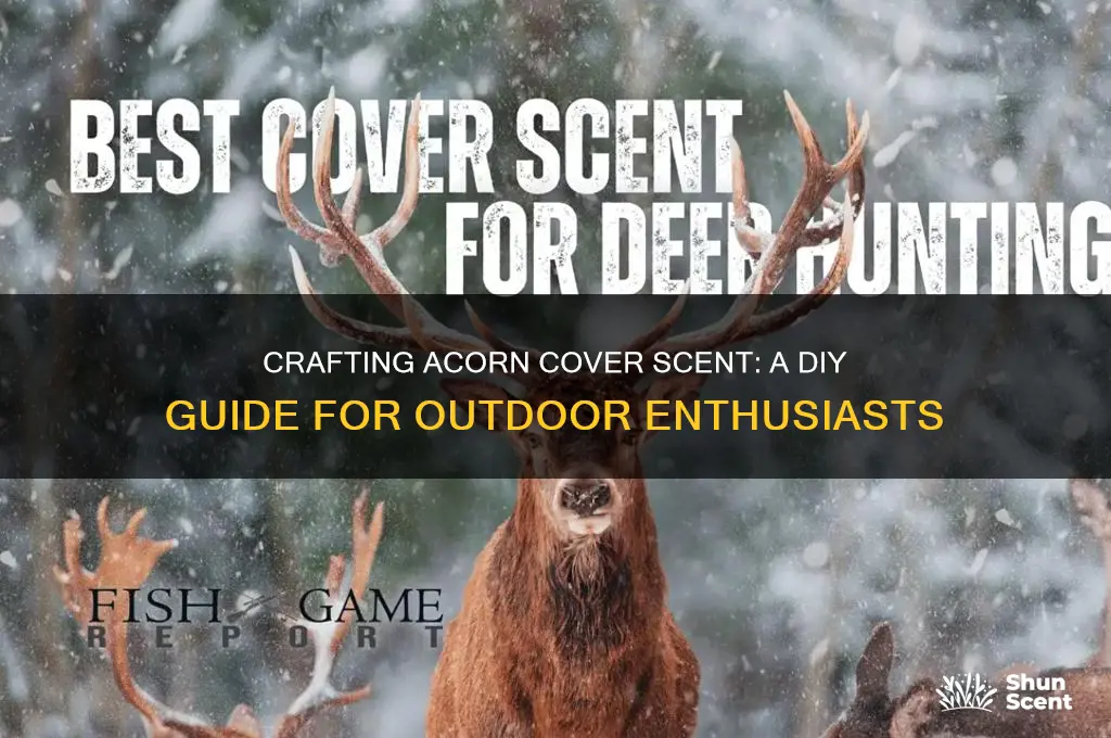 how to make acorn cover scent