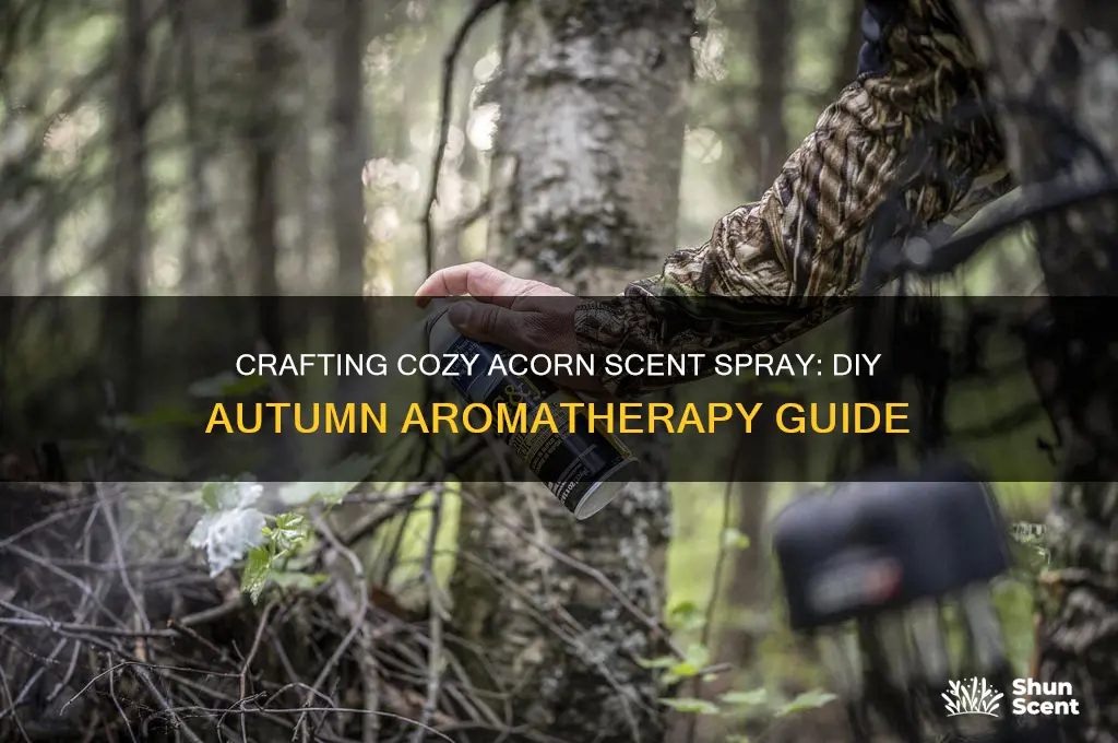 how to make acorn scent spray